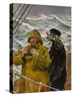 On the Watch (Oil on Canvas)-Christian Krohg-Stretched Canvas