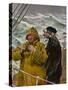 On the Watch (Oil on Canvas)-Christian Krohg-Stretched Canvas