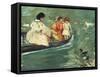 On the Water, 1895 by Mary Stevenson Cassatt-Mary Stevenson Cassatt-Framed Stretched Canvas
