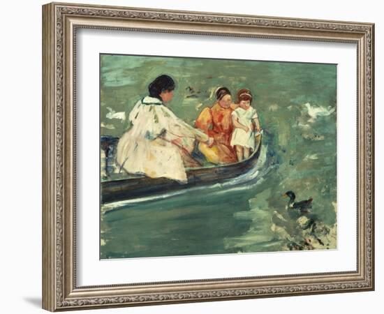 On the Water, 1895 by Mary Stevenson Cassatt-Mary Stevenson Cassatt-Framed Giclee Print