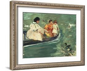 On the Water, 1895 by Mary Stevenson Cassatt-Mary Stevenson Cassatt-Framed Giclee Print