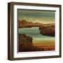 On The Water II-John Seba-Framed Art Print