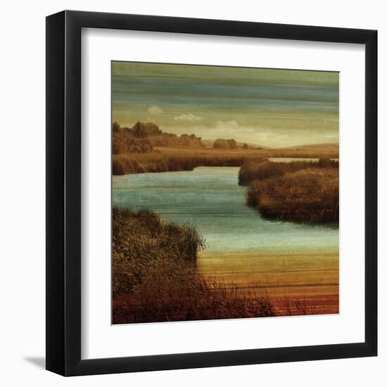 On The Water II-John Seba-Framed Art Print