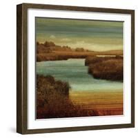 On The Water II-John Seba-Framed Art Print