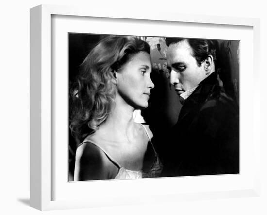 On The Waterfront, Eva Marie Saint, Marlon Brando, 1954-null-Framed Photo