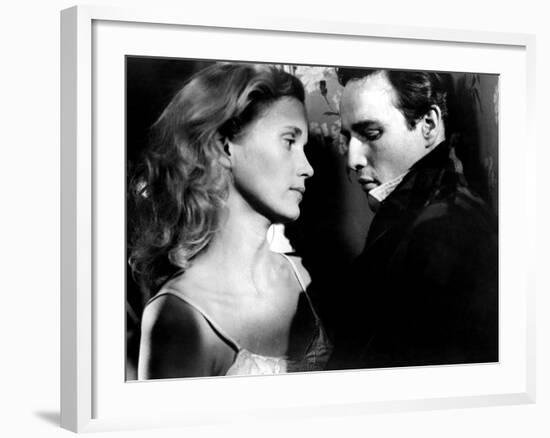 On The Waterfront, Eva Marie Saint, Marlon Brando, 1954-null-Framed Photo