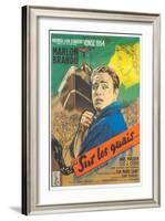 On the Waterfront, French Movie Poster, 1954-null-Framed Art Print