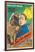 On the Waterfront, French Movie Poster, 1954-null-Framed Art Print