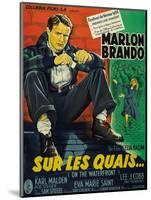 On the Waterfront, French Movie Poster, 1954-null-Mounted Art Print