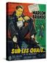 On the Waterfront, French Movie Poster, 1954-null-Stretched Canvas