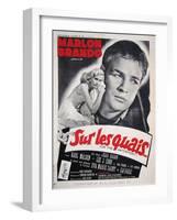 On the Waterfront, French Movie Poster, 1954-null-Framed Art Print