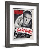 On the Waterfront, French Movie Poster, 1954-null-Framed Art Print