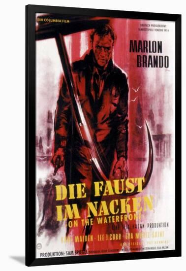 On the Waterfront, German Movie Poster, 1954-null-Framed Art Print