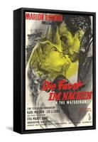 On the Waterfront, German Movie Poster, 1954-null-Framed Stretched Canvas