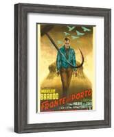 On the Waterfront, Italian Movie Poster, 1954-null-Framed Art Print