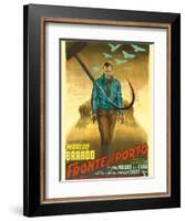 On the Waterfront, Italian Movie Poster, 1954-null-Framed Art Print