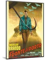 On the Waterfront, Italian Movie Poster, 1954-null-Mounted Art Print