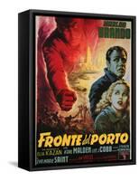 On the Waterfront, Italian Movie Poster, 1954-null-Framed Stretched Canvas