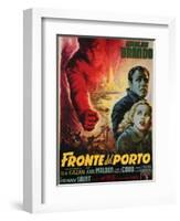 On the Waterfront, Italian Movie Poster, 1954-null-Framed Art Print