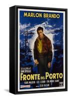 On the Waterfront, Italian Movie Poster, 1954-null-Framed Stretched Canvas