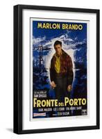 On the Waterfront, Italian Movie Poster, 1954-null-Framed Art Print