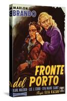 On the Waterfront, Italian Movie Poster, 1954-null-Stretched Canvas