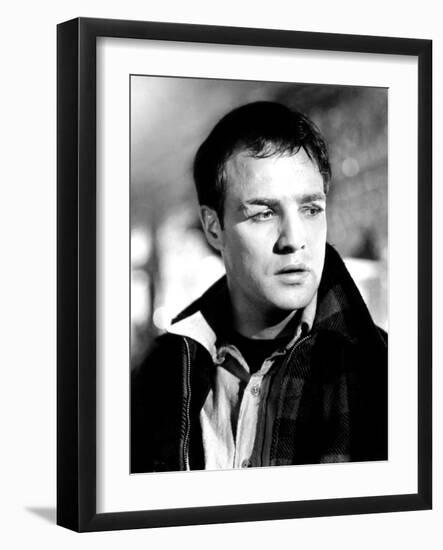 On the Waterfront, Marlon Brando, 1954-null-Framed Photo