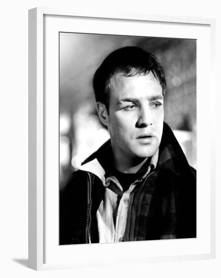 On the Waterfront, Marlon Brando, 1954-null-Framed Photo