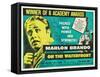 On the Waterfront, UK Movie Poster, 1954-null-Framed Stretched Canvas