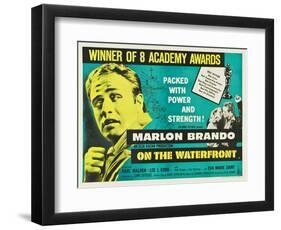 On the Waterfront, UK Movie Poster, 1954-null-Framed Art Print