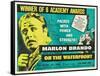 On the Waterfront, UK Movie Poster, 1954-null-Framed Stretched Canvas