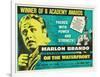 On the Waterfront, UK Movie Poster, 1954-null-Framed Art Print