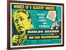 On the Waterfront, UK Movie Poster, 1954-null-Framed Art Print