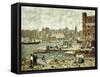 On the Waterfront-Robert C. Spencer-Framed Stretched Canvas