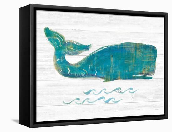 On the Waves I Light Plank-Sue Schlabach-Framed Stretched Canvas