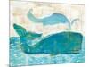 On the Waves I Whale Spray-Sue Schlabach-Mounted Art Print