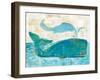 On the Waves I Whale Spray-Sue Schlabach-Framed Art Print