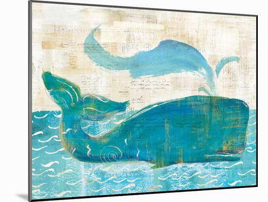 On the Waves I Whale Spray-Sue Schlabach-Mounted Art Print