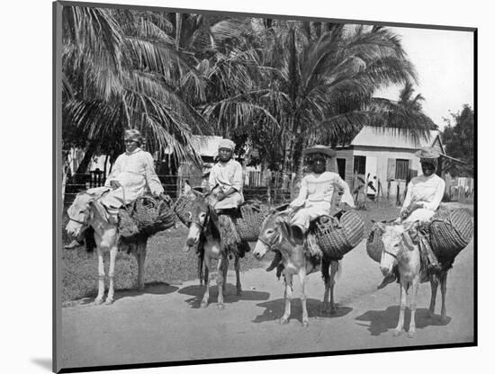 On the Way Home from Market, Jamaica, C1905-Adolphe & Son Duperly-Mounted Giclee Print