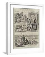 On the Way to India, on Board the P and O Steamer Sumatra-null-Framed Giclee Print