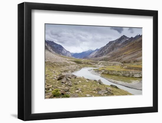 On the way to Kargil beside the gorgeous north flowing Suru River, Ladakh, India, Himalayas, Asia-Thomas L. Kelly-Framed Photographic Print