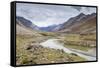 On the way to Kargil beside the gorgeous north flowing Suru River, Ladakh, India, Himalayas, Asia-Thomas L. Kelly-Framed Stretched Canvas