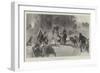 On the Way to Klondike, a Halt for the Midday Meal-William Heysham Overend-Framed Giclee Print