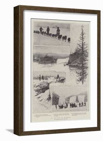 On the Way to Klondike-Henry Charles Seppings Wright-Framed Giclee Print