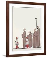 On the Way to Mass-Georges Barbier-Framed Giclee Print