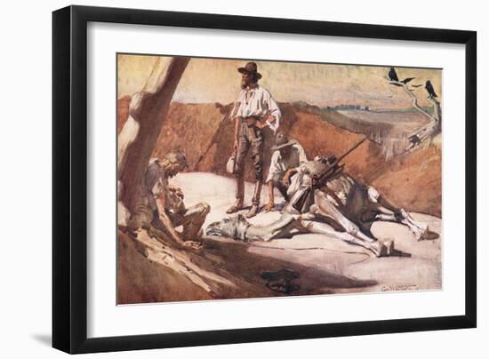 On the Way to Mount Hopeless-George Washington Lambert-Framed Giclee Print