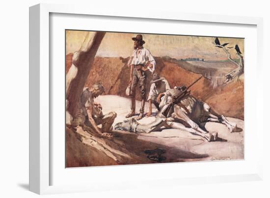 On the Way to Mount Hopeless-George Washington Lambert-Framed Giclee Print