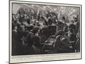 On the Way to the Cape, an Evening Entertainment on Board a Liner-Charles Joseph Staniland-Mounted Giclee Print