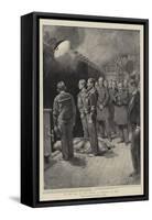 On the Way to the Front, a Funeral at Sea-William T. Maud-Framed Stretched Canvas