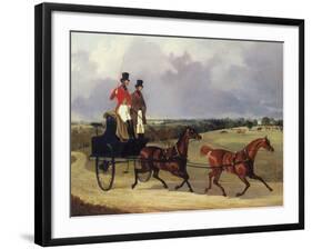 On the Way to the Meet-David Dalby-Framed Giclee Print